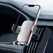 Автодержатель для телефона Baseus Metal Age2 Gravity Air Outlet Version в воздуховод Серебристый