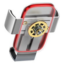 Автодержатель для телефона Baseus Metal Age2 Gravity Air Outlet Version в воздуховод Серебристый