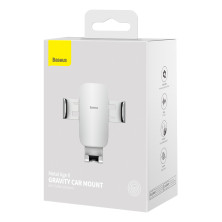Автодержатель для телефона Baseus Metal Age2 Gravity Air Outlet Version в воздуховод Серебристый