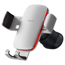 Автотримач для телефона Baseus Metal Age2 Gravity Gravity Air Outlet Version у повітропровід Сріблястий