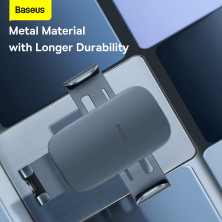 Автодержатель для телефона Baseus Metal Age2 Gravity Air Outlet Version в воздуховод Серый