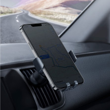 Автодержатель для телефона Baseus Metal Age2 Gravity Air Outlet Version в воздуховод Серый