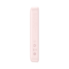 УМБ Baseus Magnetic Mini Wireless Fast Charge 2in1 10000mAh 20W 2.4A QC3.0+PD3.0 с Беспроводной зарядкой Qi 15W Розовый
