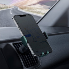 Автодержатель для телефона Baseus Metal Age2 Gravity Air Outlet Version в воздуховод Зеленый