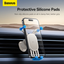 Автотримач для телефона Baseus Stable Gravitational Car Mount Air Outlet Version в повітропровід (SUWX020002) Білий