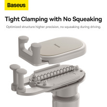 Автотримач для телефона Baseus Stable Gravitational Car Mount Air Outlet Version в повітропровід (SUWX020002) Білий