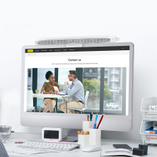 Вентилятор портативный Baseus Refreshing Monitor Clip-On & Stand-Up Desk Fan настольный и с креплением на монитор Белый