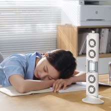 Вентилятор портативный Baseus Refreshing Monitor Clip-On & Stand-Up Desk Fan настольный и с креплением на монитор Белый