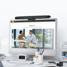 Вентилятор портативный Baseus Refreshing Monitor Clip-On & Stand-Up Desk Fan настольный и с креплением на монитор Черный