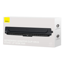 Вентилятор портативный Baseus Refreshing Monitor Clip-On & Stand-Up Desk Fan настольный и с креплением на монитор Черный