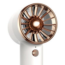 Вентилятор портативний Baseus Flyer Turbine Handheld Fan з акумулятором 4000 мАг функцією павербанка і вбудованим Lightning кабелем Білий