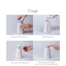 Увлажнитель воздуха Baseus Slim Waist Humidifier 380 мл с функцией ночника и портативного вентилятора Белый