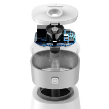 Увлажнитель воздуха Baseus Slim Waist Humidifier 380 мл с функцией ночника и портативного вентилятора Белый