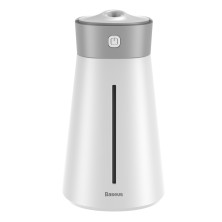 Зволожувач повітря Baseus Slim Waist Humidifier 380 мл з функцією нічника і портативного вентилятора Білий