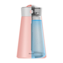 Увлажнитель воздуха Baseus Slim Waist Humidifier 380 мл с функцией ночника и портативного вентилятора Розовый