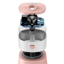 Увлажнитель воздуха Baseus Slim Waist Humidifier 380 мл с функцией ночника и портативного вентилятора Розовый