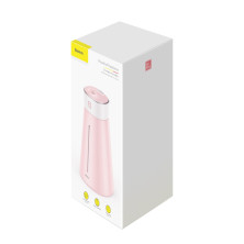 Увлажнитель воздуха Baseus Slim Waist Humidifier 380 мл с функцией ночника и портативного вентилятора Розовый