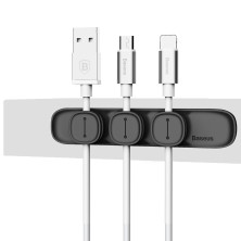 Органайзер для проводів Baseus Peas Cable Clip Чорний