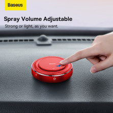 Ароматизатор в машину Baseus Metal Fabric Aroma Holder и 4 арома-картриджа Красный