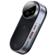 FM-трансмітер Baseus Solar Car Wireless MP3 Player на сонячній батареї Чорний
