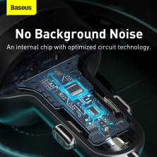 FM-трансмиттер Baseus Enjoy Car Wireless AUX MP3 Charger 2USB 3.4A Черный