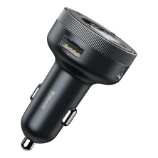 FM-трансмиттер Baseus Enjoy Car Wireless AUX MP3 Charger 2USB 3.4A Черный