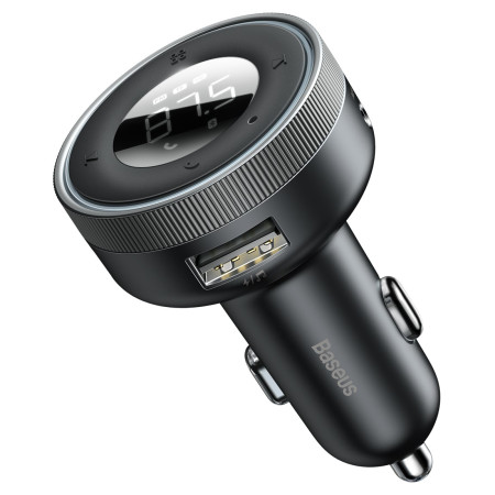 FM-трансмиттер Baseus Enjoy Car Wireless AUX MP3 Charger 2USB 3.4A Черный