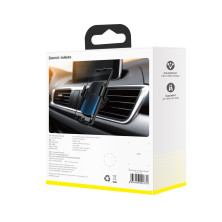 Автодержатель для телефона Baseus Glaze Gravity Car в воздуховод Черный