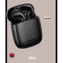 Бездротові Bluetooth навушники Baseus Encok TWS W04 Pro з функцією бездротової зарядки Qi Чорний