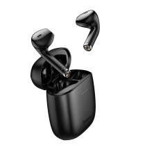 Бездротові Bluetooth навушники Baseus Encok TWS W04 Pro з функцією бездротової зарядки Qi Чорний