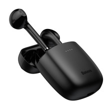 Бездротові Bluetooth навушники Baseus Encok TWS W04 Pro з функцією бездротової зарядки Qi Чорний