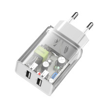 Сетевое зарядное устройство Baseus Speed Mini Dual U Charger 2USB 2.1A 10.5W Белый