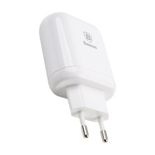 Сетевое зарядное устройство Baseus Bojure Series QC3.0 23W 2USB 3A Белый