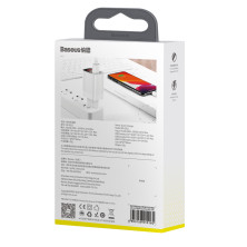 Сетевое зарядное устройство Baseus Mirror Lake Dual QC3.0 18W 2USB 3A Белый