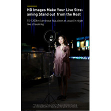 Комплект блогера 3в1 Baseus Live Stream Holder 120 LED (Тримач з LED лампою 30,5 см та штатив 170 см)
