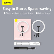 Комплект блогера 3в1 Baseus Live Stream Holder 120 LED (Тримач з LED лампою 30,5 см та штатив 170 см)
