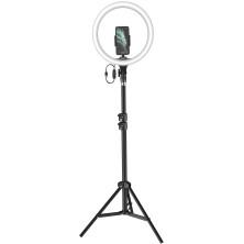 Комплект блогера 3в1 Baseus Live Stream Holder 120 LED (Тримач з LED лампою 30,5 см та штатив 170 см)
