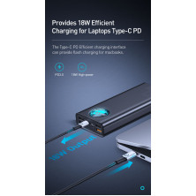 УМБ Baseus Amblight 30000mAh 33W з технологією QC3.0 + PD3.0 Чорний