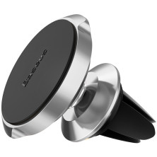 Автодержатель для телефона магнитный Baseus Small Ears в воздуховод Серебристый
