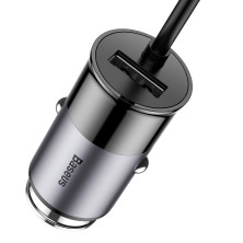 Автомобильное зарядное устройство Baseus Enjoy Together 4 USB 5.5A Серый