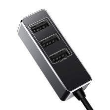 Автомобильное зарядное устройство Baseus Enjoy Together 4 USB 5.5A Серый