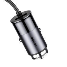 Автомобильное зарядное устройство Baseus Enjoy Together 4 USB 5.5A Серый