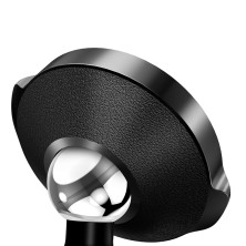 Автодержатель для телефона магнитный Baseus Small Ears Genuine Leather Type на торпедо Черный