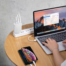 Сетевое зарядное устройство Baseus PPS three output quick charge QC4.0+PD3.0 60W 2USB+Type-C 6A Белый