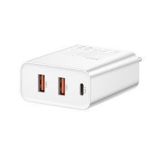 Сетевое зарядное устройство Baseus PPS three output quick charge QC4.0+PD3.0 60W 2USB+Type-C 6A Белый