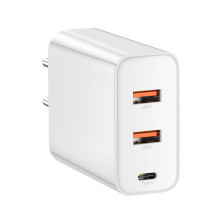 Сетевое зарядное устройство Baseus PPS three output quick charge QC4.0+PD3.0 60W 2USB+Type-C 6A Белый