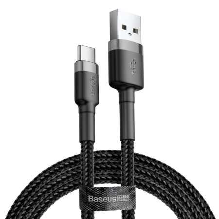Кабель Baseus Cafule Cable USB to Type-C QC3.0 3A 0.5m Чорний