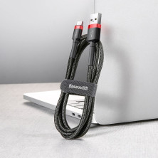 Кабель Baseus Cafule Cable USB to Type-C QC3.0 2A 2m Черно-Красный