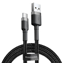 Кабель Baseus Cafule Cable USB to Type-C QC3.0 2A 2m Чорний