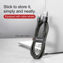 Кабель Baseus Cafule Cable USB to Type-C QC3.0 2A 2m Черный